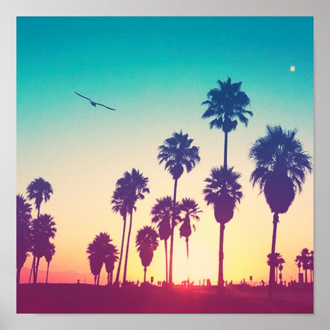 Santa Monica Beach Poster (Front)