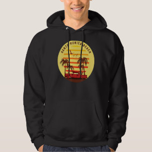Santa Monica Beach Surfing Hoodie