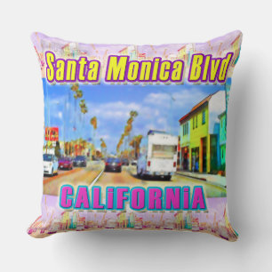 "Santa Monica Blvd 1" Pillow