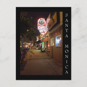 Santa Monica Boulevard, Santa Monica California Postcard