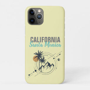 Santa Monica California Geometric Palms iPhone 11 Pro Case
