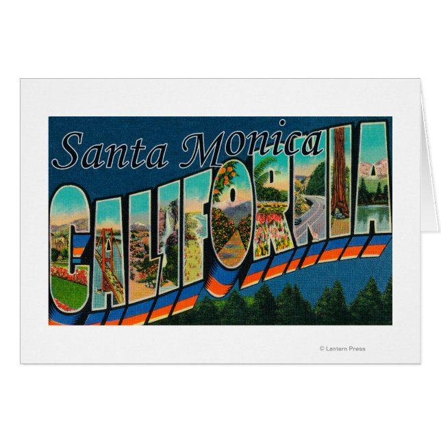 Santa Monica, California - Large Letter Scenes (Front Horizontal)