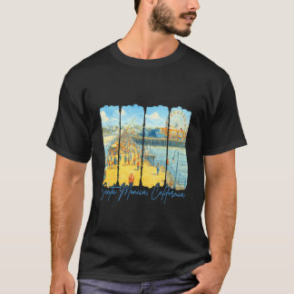 Santa Monica California Travel Trip Meet Me In San T-Shirt