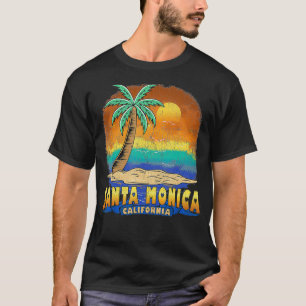 SANTA MONICA CALIFORNIA  Vintage Distressed Souven T-Shirt