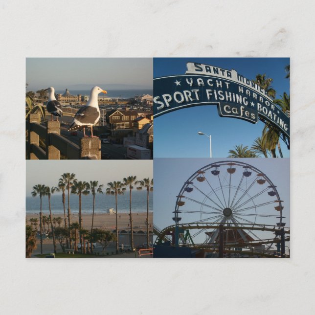 Santa Monica Collage Postcard (Front)