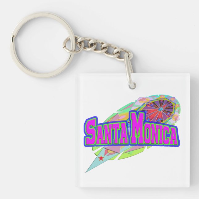 “Santa Monica” Future Keychain (Front)