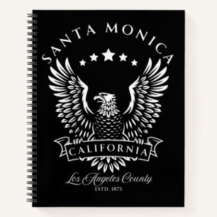 Santa Monica Los Angeles County California Vintage Notebook