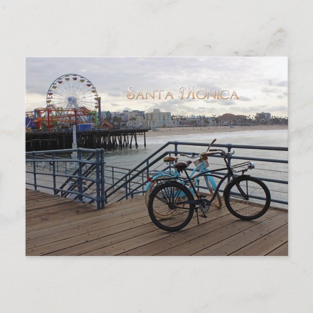 Santa Monica Morning Postcard! Postcard (Front)