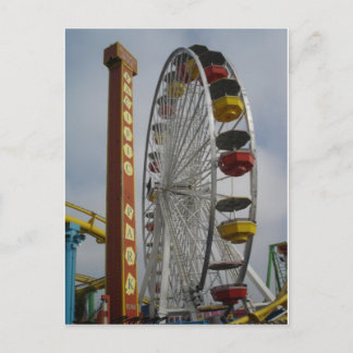 Santa Monica Pier ferris wheel 2009 Postcard