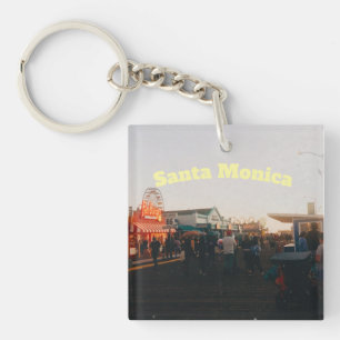 Santa Monica Pier, Los Angeles, California Keychain