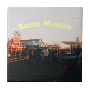 Santa Monica Pier, Los Angeles, California Tile