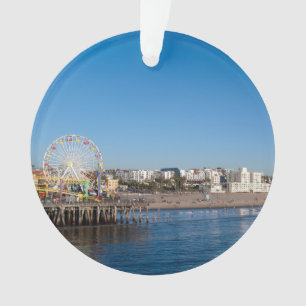 santa monica pier ornament