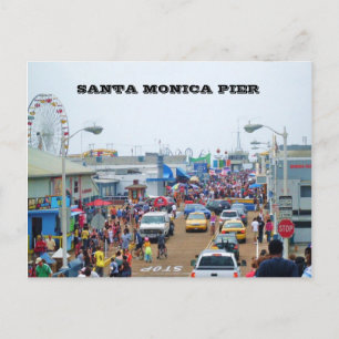 SANTA MONICA PIER postcard