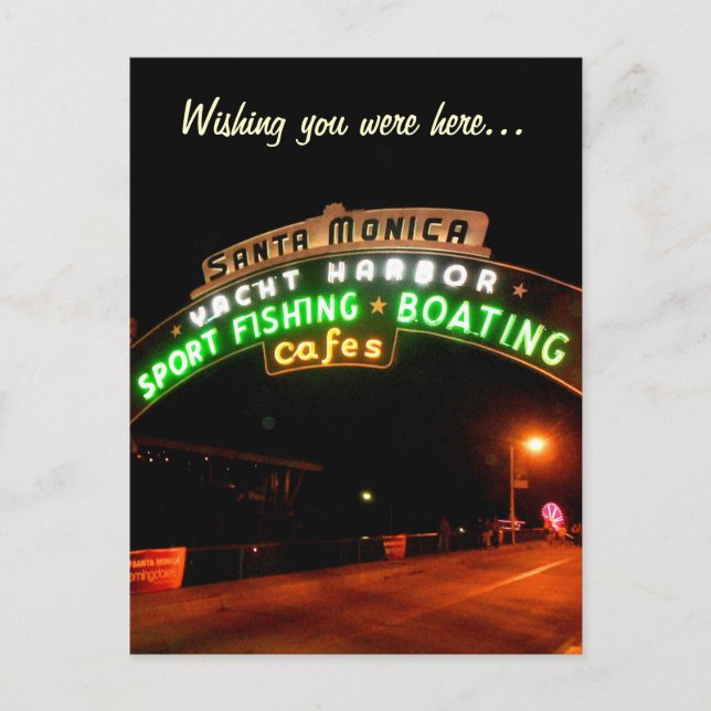 Santa Monica Pier Postcard (Front)
