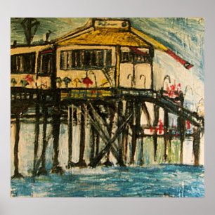 SANTA MONICA PIER POSTER
