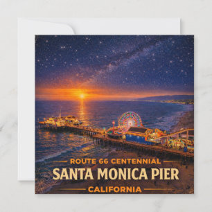 Santa Monica Pier Route 66 Coastal Greetings