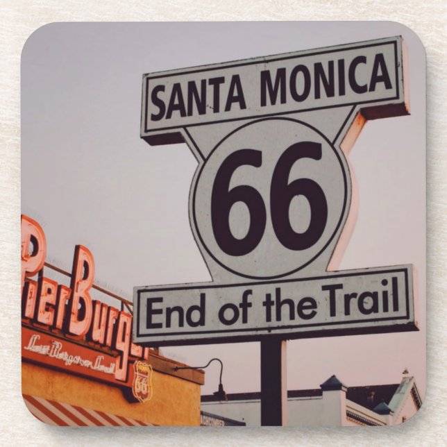 Santa Monica Route 66 California Coaster (Front)