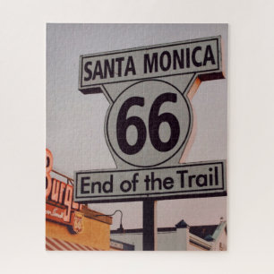 Santa Monica Route 66 California Jigsaw Puzzle