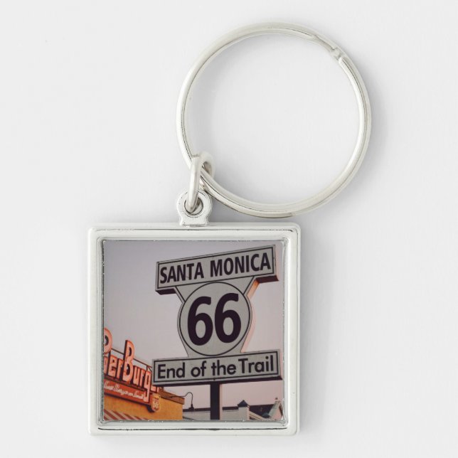 Santa Monica Route 66 California Keychain (Front)