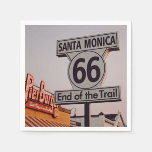 Santa Monica Route 66 California Napkin