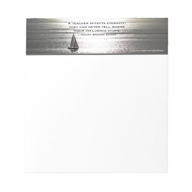 Santa Monica Sailing, for teachers - SMALL Notepad (Front)