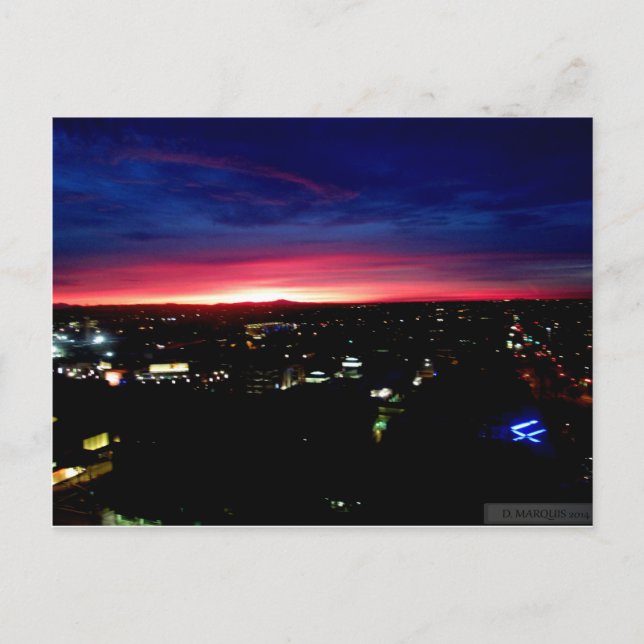 SANTA MONICA SUNRISE #1 POSTCARD (Front)