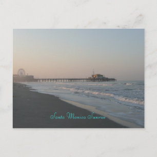 Santa Monica Sunrise Postcard