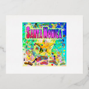 Santa Monica Tropical Friends Postcard