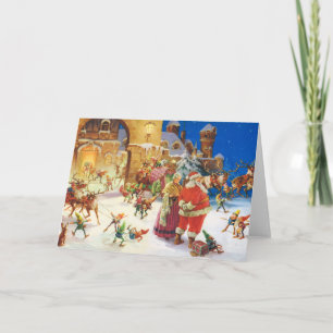 SANTA & MRS. CLAUS AT THE NORTH POLE HOLIDAY CARD