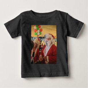 Santa & Mrs. Claus Christmas Celebration – Festive Baby T-Shirt