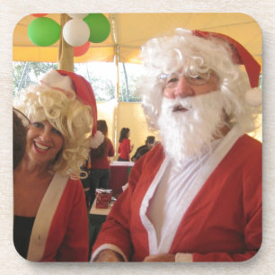 Santa & Mrs. Claus Christmas Celebration – Festive Coaster