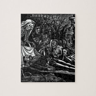 Santa Muerte and the Soldier c. 1951 Mexico Jigsaw Puzzle