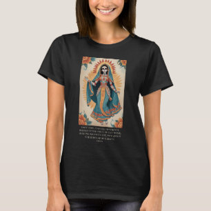 Santa Muerte Day Of The Dead Devotional Halloween T-Shirt