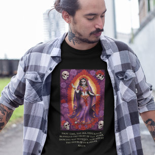 Santa Muerte Day Of The Dead Halloween Devotional T-Shirt