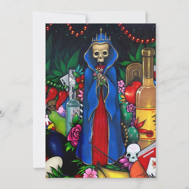 Santa Muerte INVITATIONS Day of the Dead (Front)