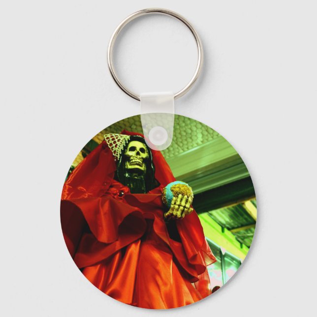Santa Muerte Keychain (Front)