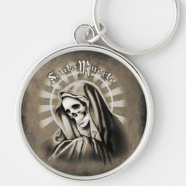 Santa Muerte Keychain (Front)