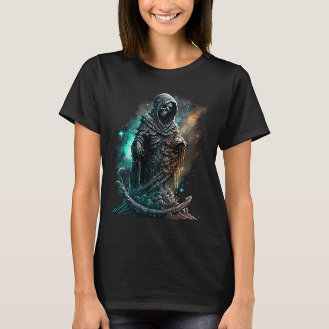 Santa Muerte Mexican Folklore Saint Mexico Dead Sk T-Shirt (Front)