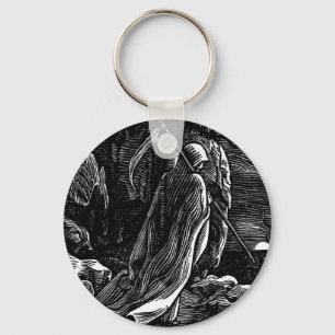 Santa Muerte (Mexican Grim Reaper) circa 1939 Keychain