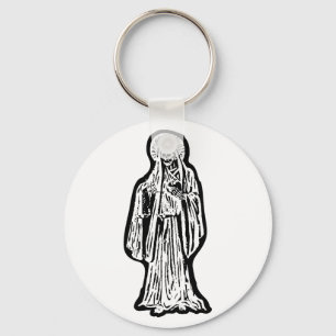 Santa Muerte Statue Keychain