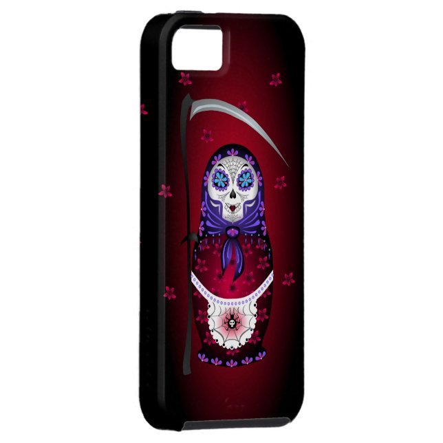 Santa Muertryoshka iPhone case (Back/Right)
