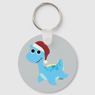 Santa Nessie Keychain
