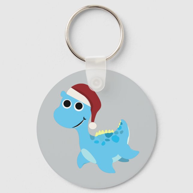Santa Nessie Keychain (Front)