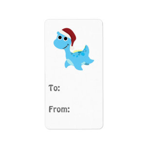 Santa Nessie Label