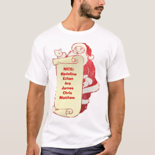 Santa' nicest list -Customized T-Shirt