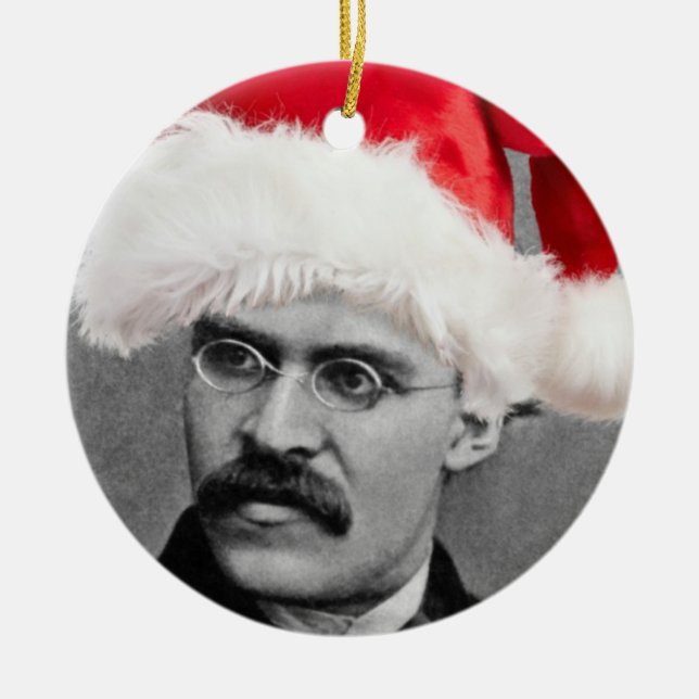 Santa Nietzsche Atheist Ornament (Front)