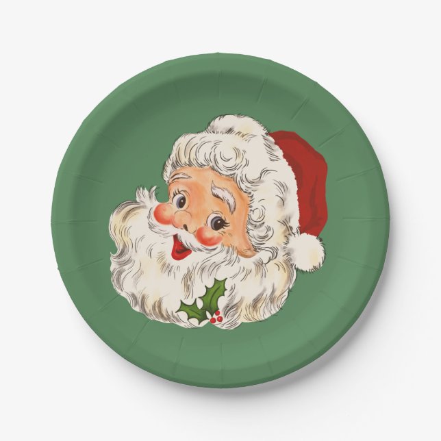 Santa No. 1 Paper Plate (Front)