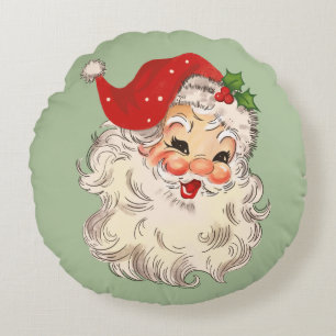 Santa No. 3 Round Pillow
