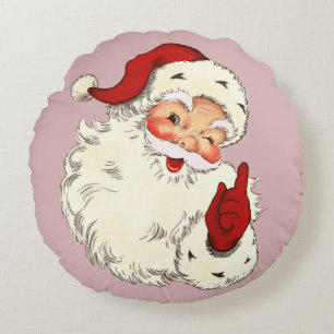 Santa No. 4 Round Pillow