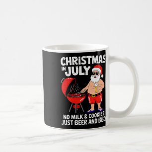 Santa No Milk Cookies Just Bbq Funny Christmas In  Coffee Mug